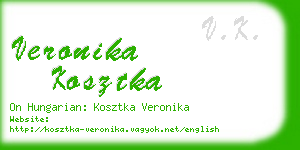 veronika kosztka business card